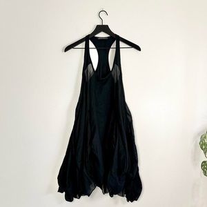 Allsaints “Delia” parachute dress in black